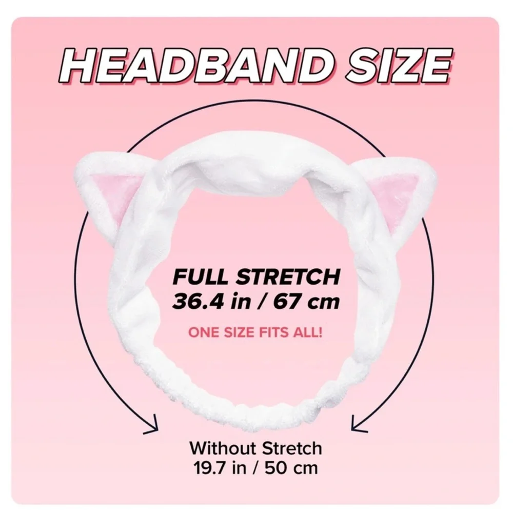 I Dew Care White Cat Headband